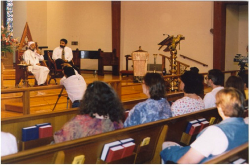 Sarkar addressing church
